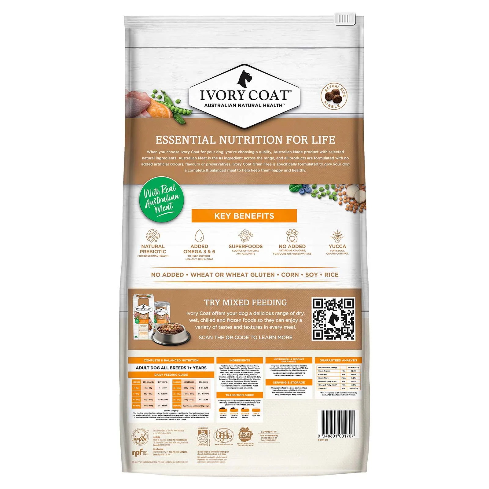 Ivory Coat Grain Free Dog Food Adult Chicken with Coconut Oil