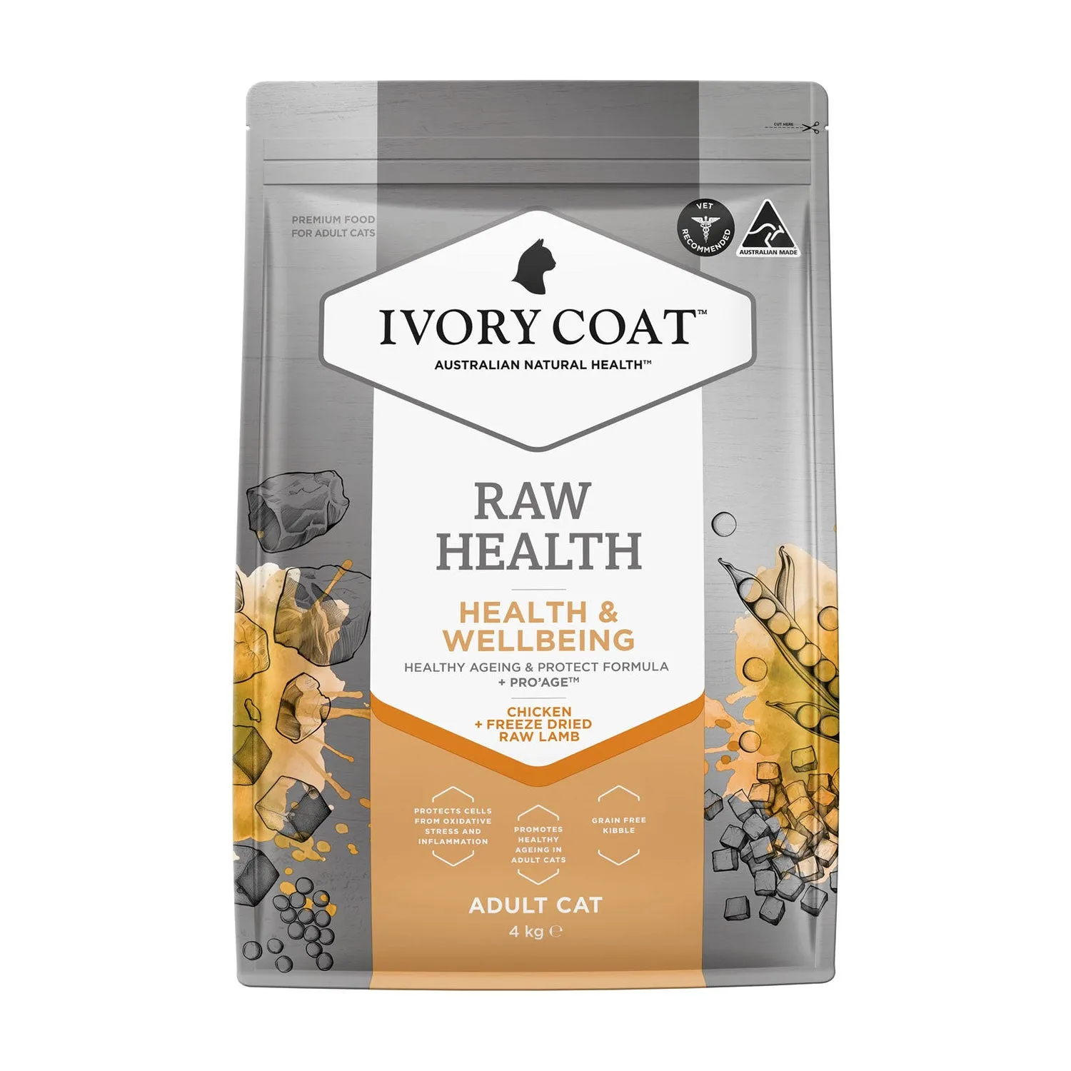 Ivory Coat Raw Health Health & Wellbeing Adult Dry Cat Food