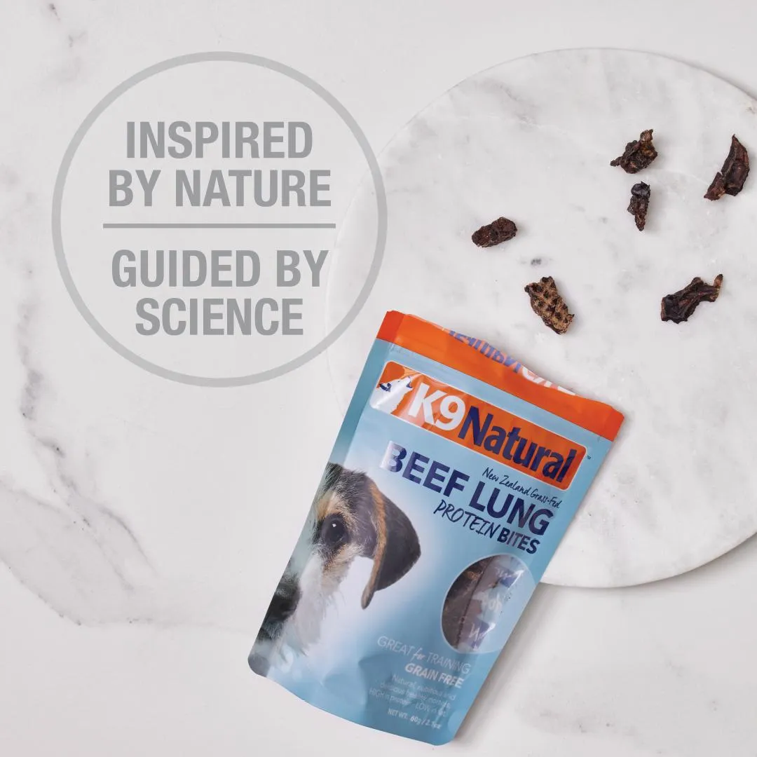 K9 Natural Lamb Lung Protein Bites Dog Treats 50g^^^