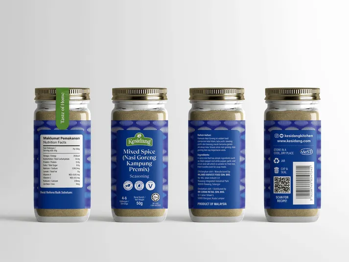 Kesidang Seasoning 50g Jar: Mixes Spiced (Nasi Goreng Kampung Premix)