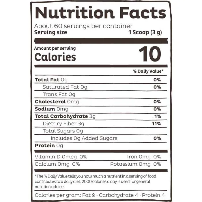 Kos - Organic Inulin Powder, 6.3oz