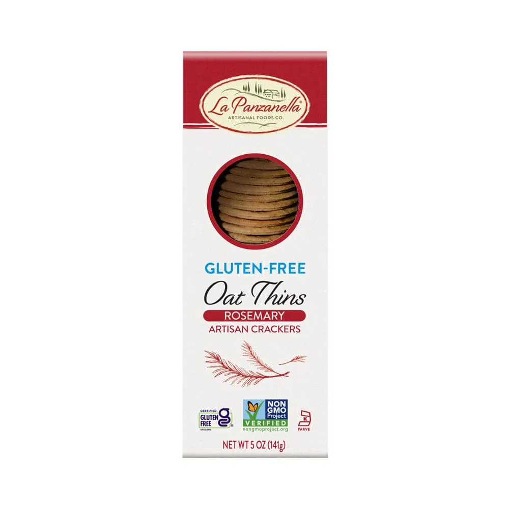 La Panzanella - Gluten Free Rosemary Oat Thins, 5 Oz