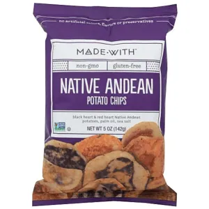 Made With - Native Andean Potato Chips, 5 Oz - (Pack of 12)