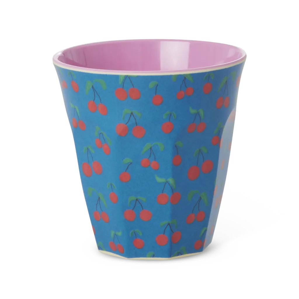 Melamine Medium Cup - Cherry Love Print - 8.4oz