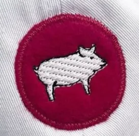 Mini Circle Pig Applique **DESIGN ONLY**