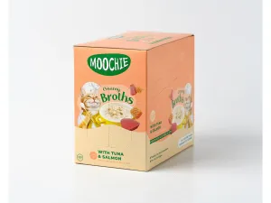 Moochie Broth Tuna & Salmon 16x40g Pouchs