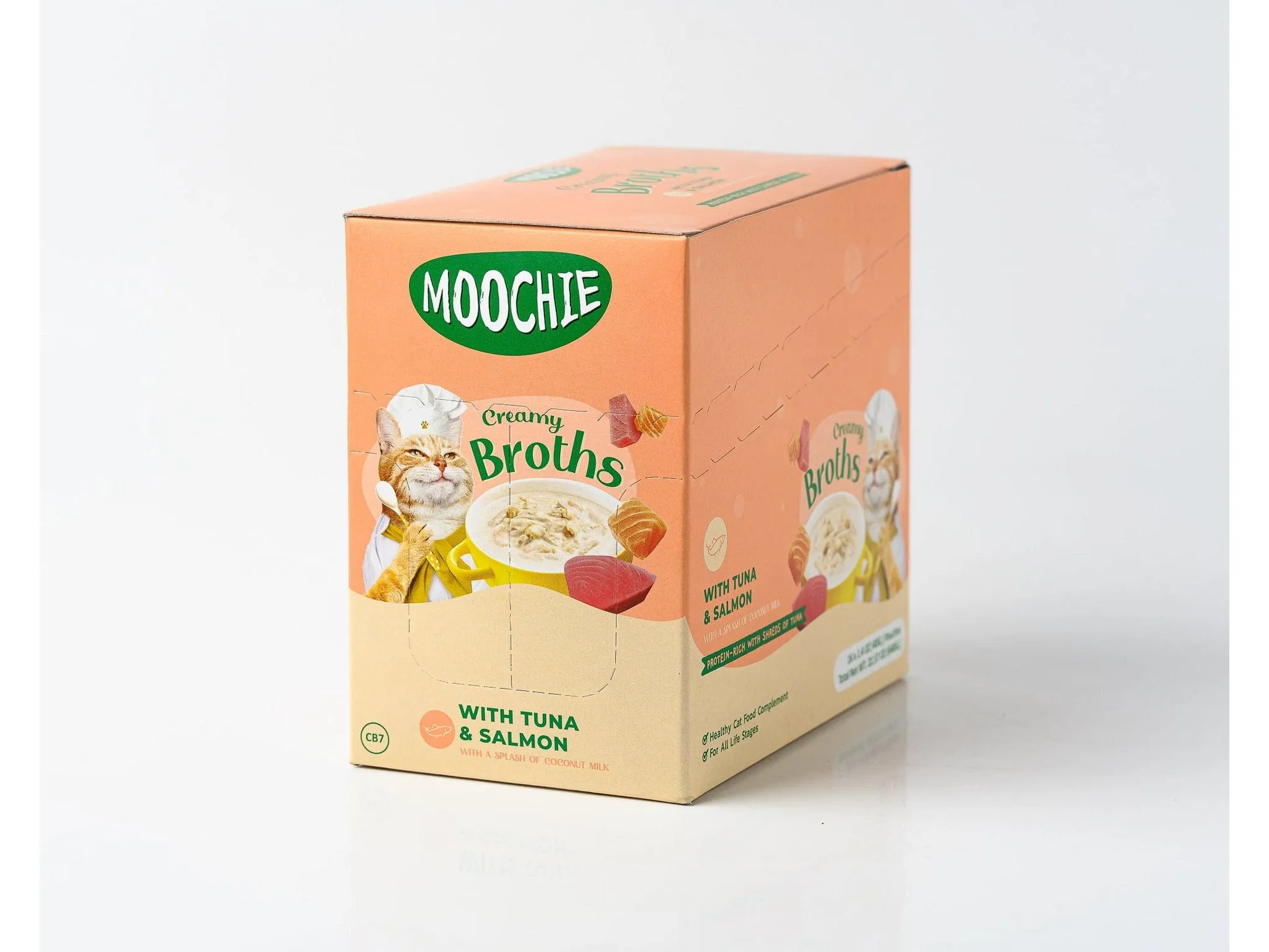 Moochie Broth Tuna & Salmon 16x40g Pouchs