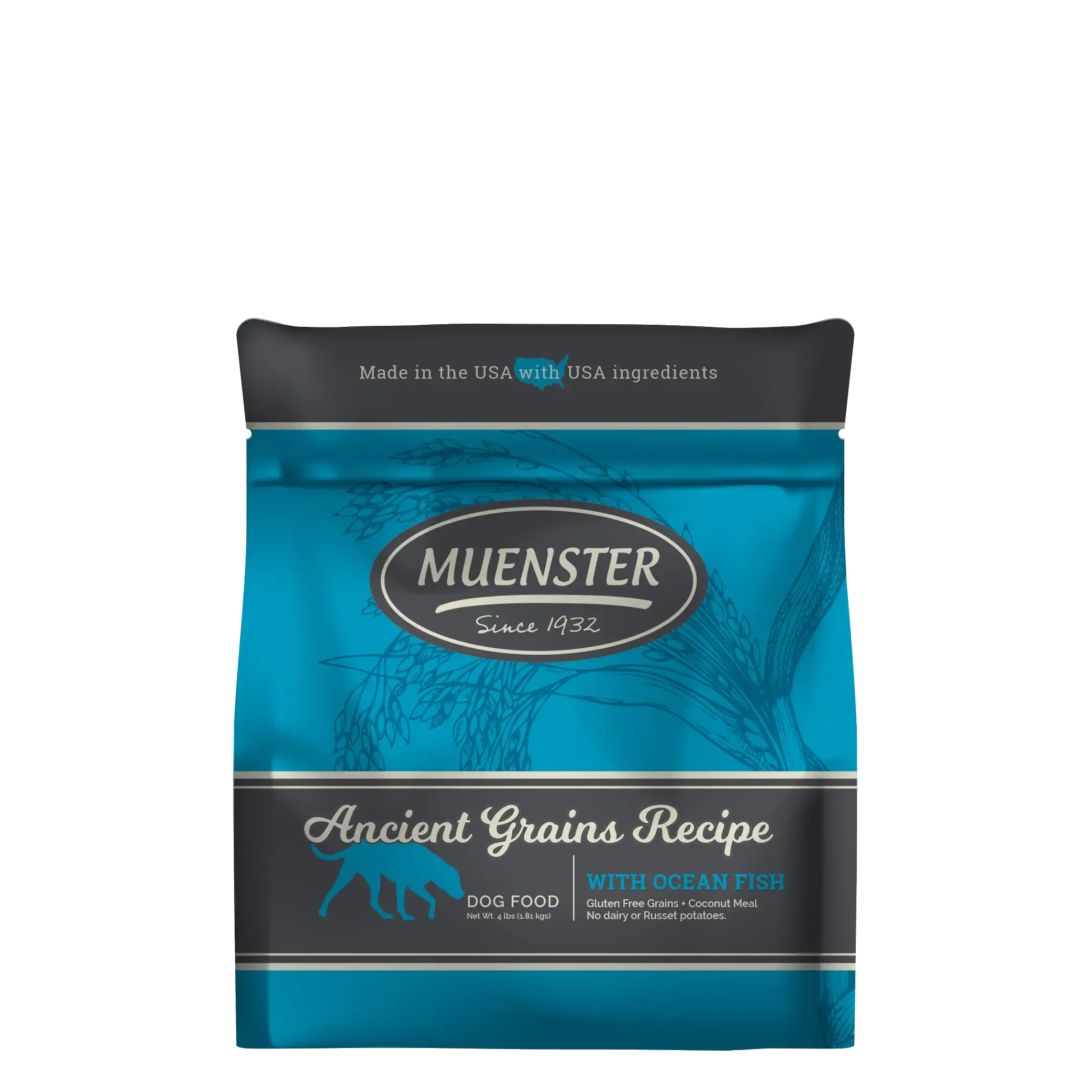 Muenster Ancient Grains Recipe with Ocean Fish Dog Food
