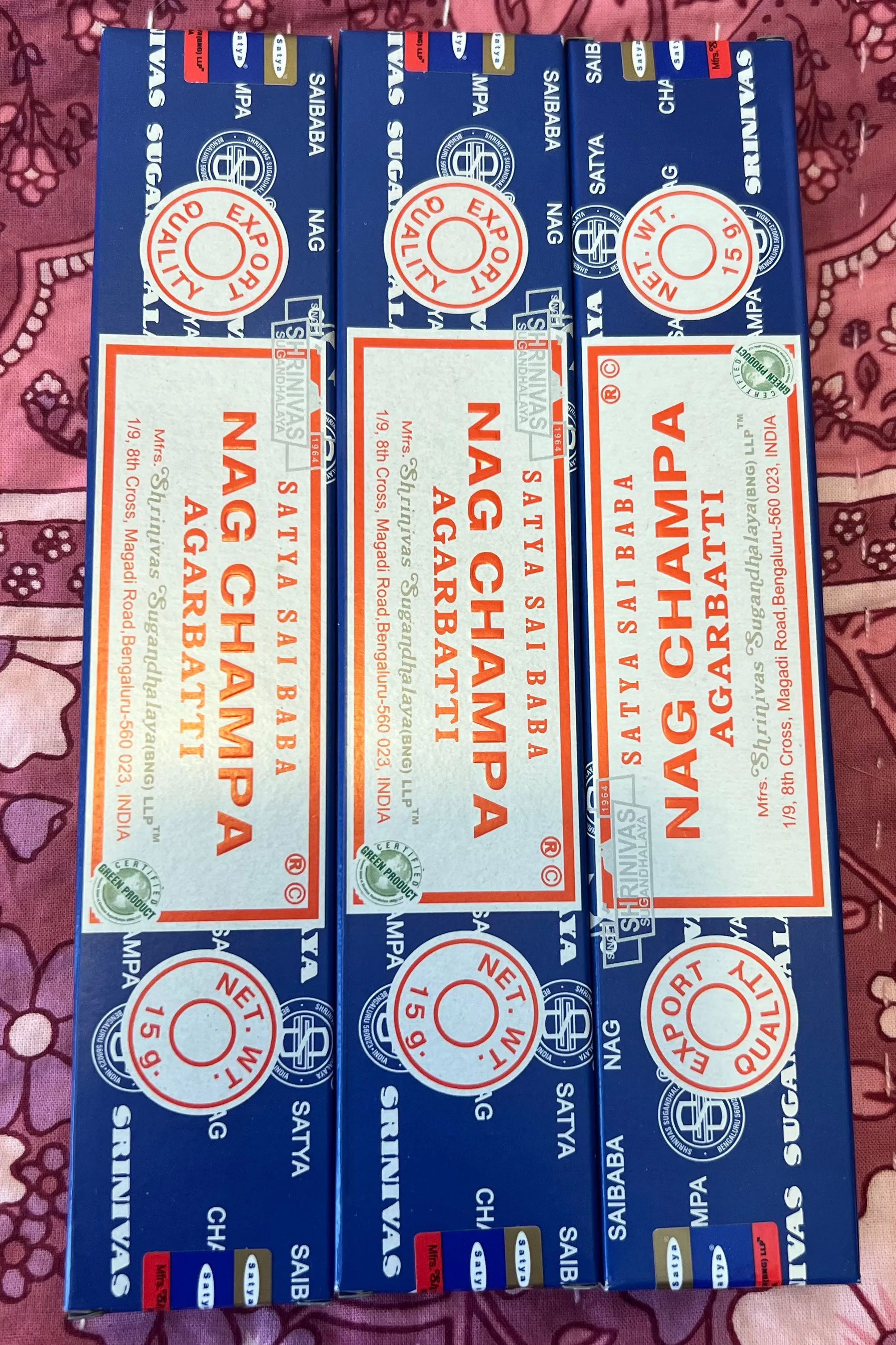 NAG CHAMPA INCENSE X 3