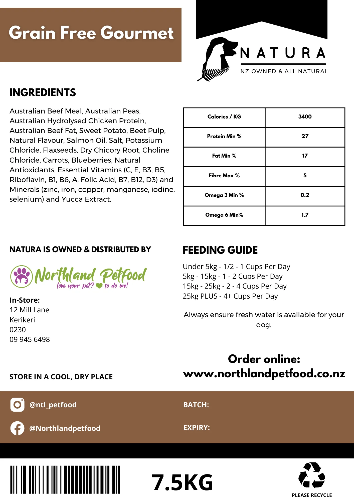 NATURA Grain Free Gourmet - Grain Free Fussy Dog Food