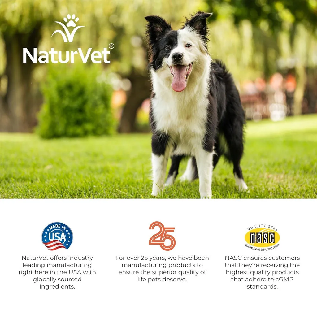 NaturVet Digestive Enzymes Soft Chews Daily Digestive Support Plus Pre & Probiotic for Dogs, 120 count