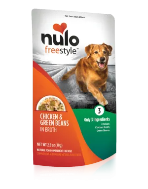 Nulo Freestyle Chicken and Green Beans in Broth Dog Food Topper