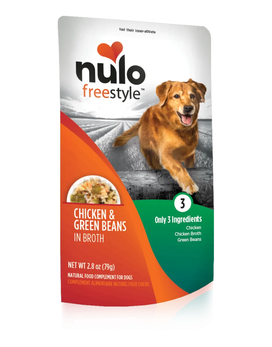 Nulo Freestyle Chicken and Green Beans in Broth Dog Food Topper