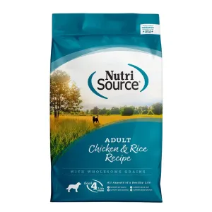 NutriSource Adult Chicken Rice Dry Dog Food 4lb