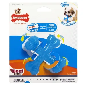 NylaBone Dura Chew X Bone for Puppies - Beef