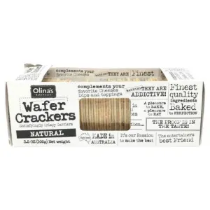 Olina's Bakehouse Natural Wafer Crackers, 3.5 oz