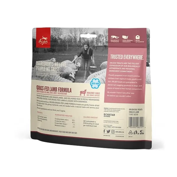 ORIJEN Freeze Dried Grass Fed Lamb Dog Treats