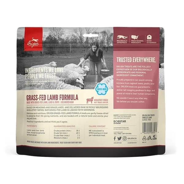 ORIJEN Freeze Dried Grass Fed Lamb Dog Treats