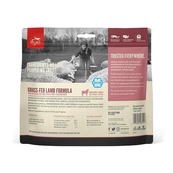 ORIJEN Freeze Dried Grass Fed Lamb Dog Treats