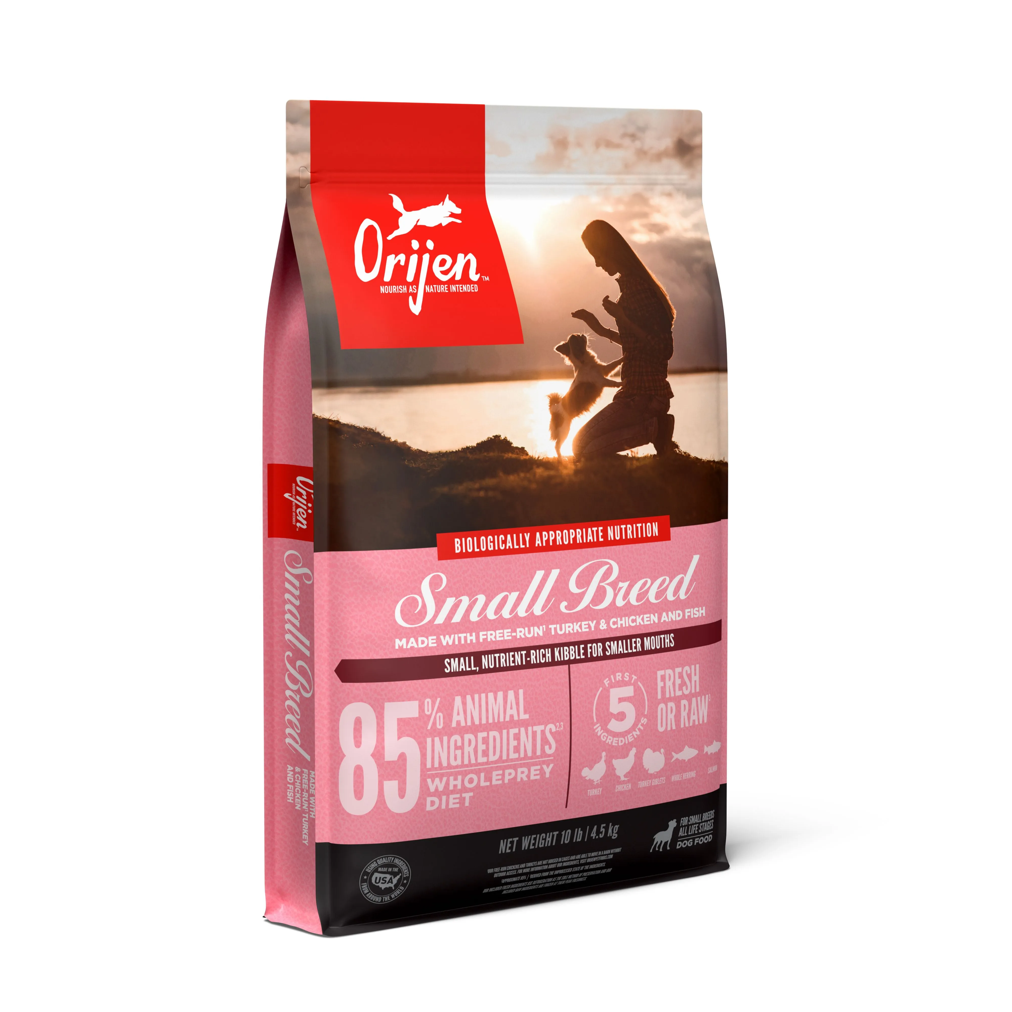 ORIJEN Small Breed Biologically Appropriate Dry Dog Food 4.5kg