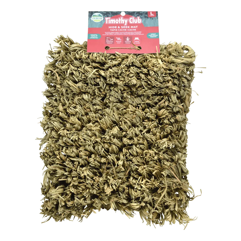 Oxbow Timothy Club Hide & Seek Mat, Small Animal Toy