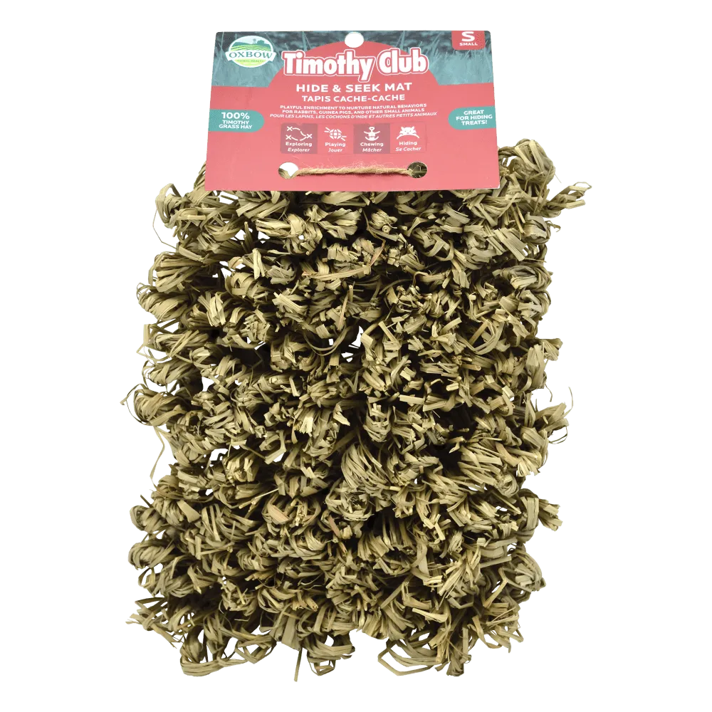 Oxbow Timothy Club Hide & Seek Mat, Small Animal Toy