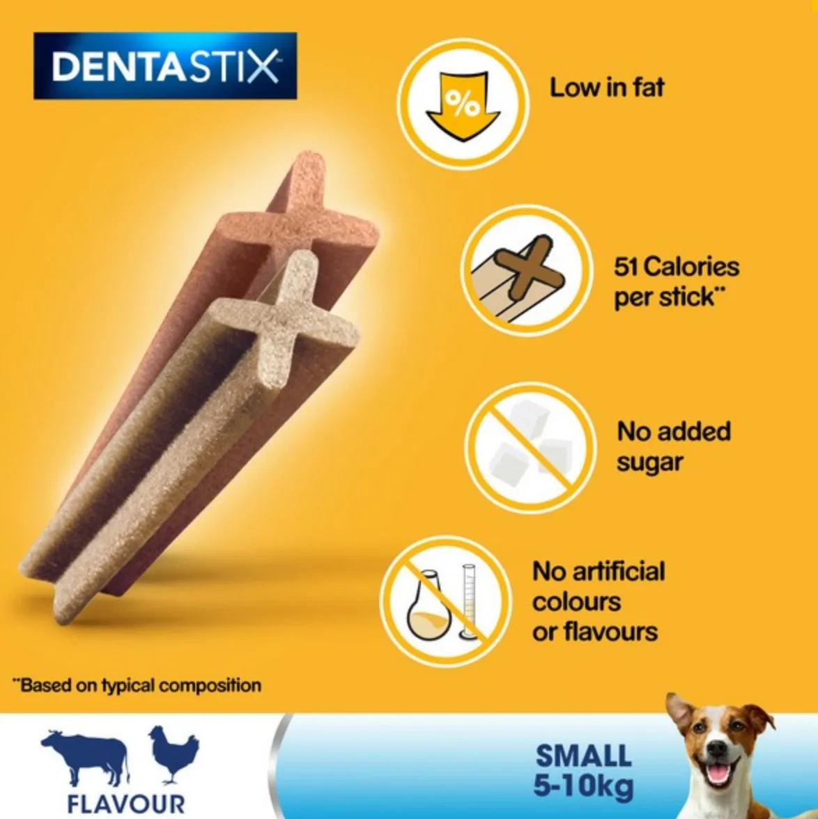 Pedigree DentaStix Daily Dental Chews Small Dog 7 Sticks 