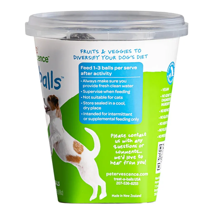 Petervescence Treat A Balls Mango Chia and Spinach Dog Treats 198g