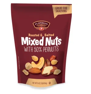 Platinum Roasted & Salted Mixed Nuts 16oz