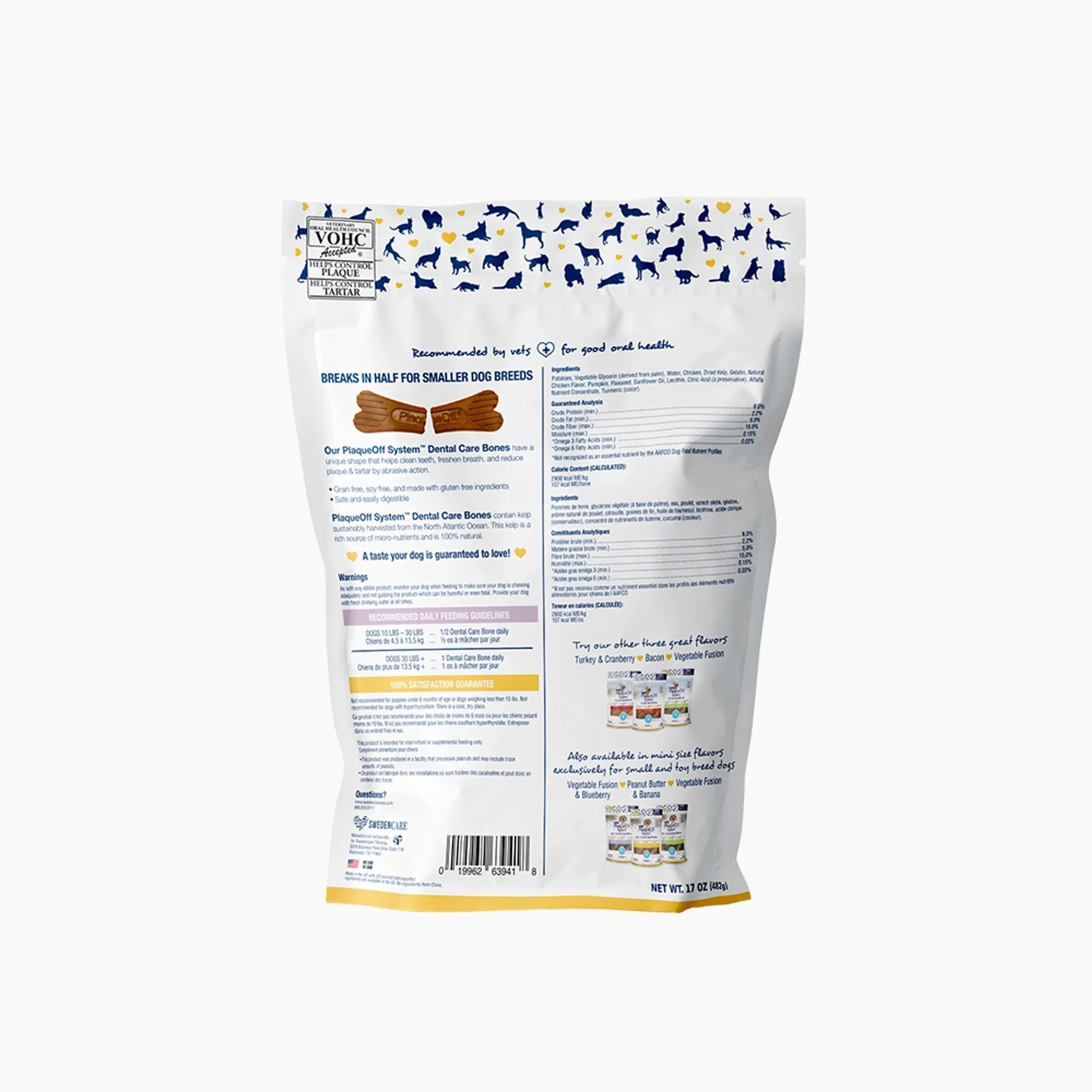 ProDen Plaque Off - Dental Dog Bones - Bacon