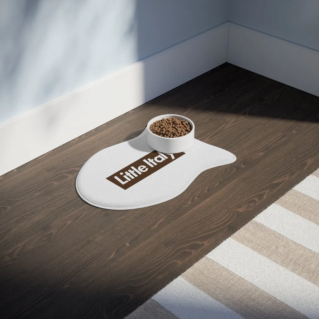 "Little Italy" Bone or Fish Shaped Dog or Cat Feeding Mat