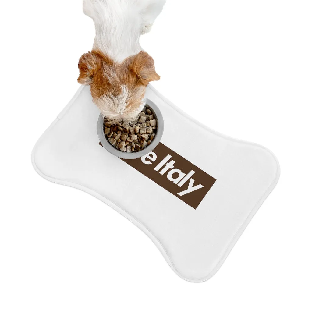 "Little Italy" Bone or Fish Shaped Dog or Cat Feeding Mat