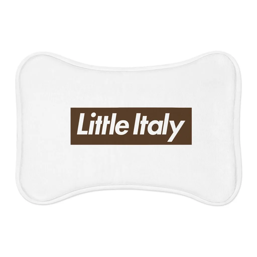"Little Italy" Bone or Fish Shaped Dog or Cat Feeding Mat