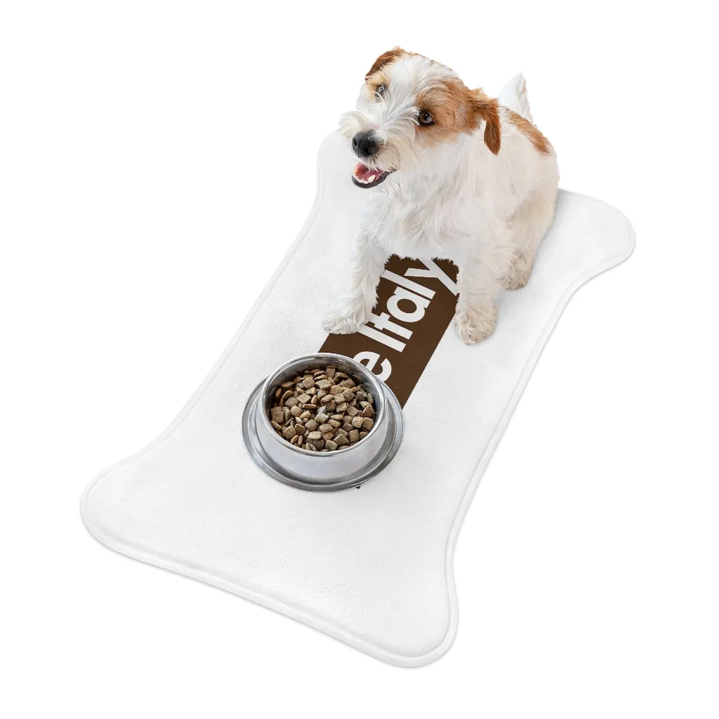 "Little Italy" Bone or Fish Shaped Dog or Cat Feeding Mat
