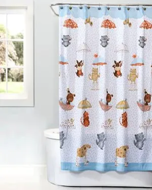 Raining Cats and Dogs Shower Curtain & Accessories
