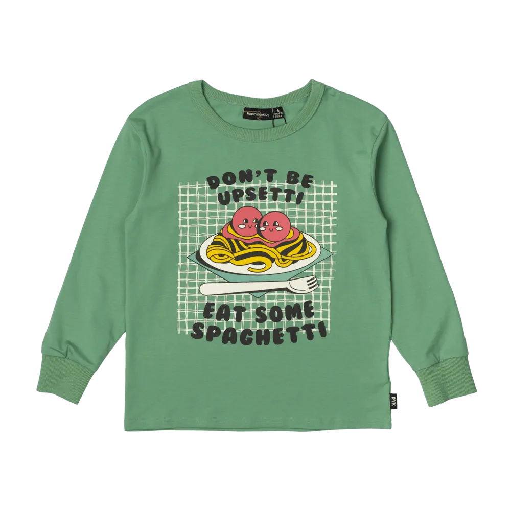 Rock Your Baby Long Sleeve T-Shirt - Eat Some Spaghetti
