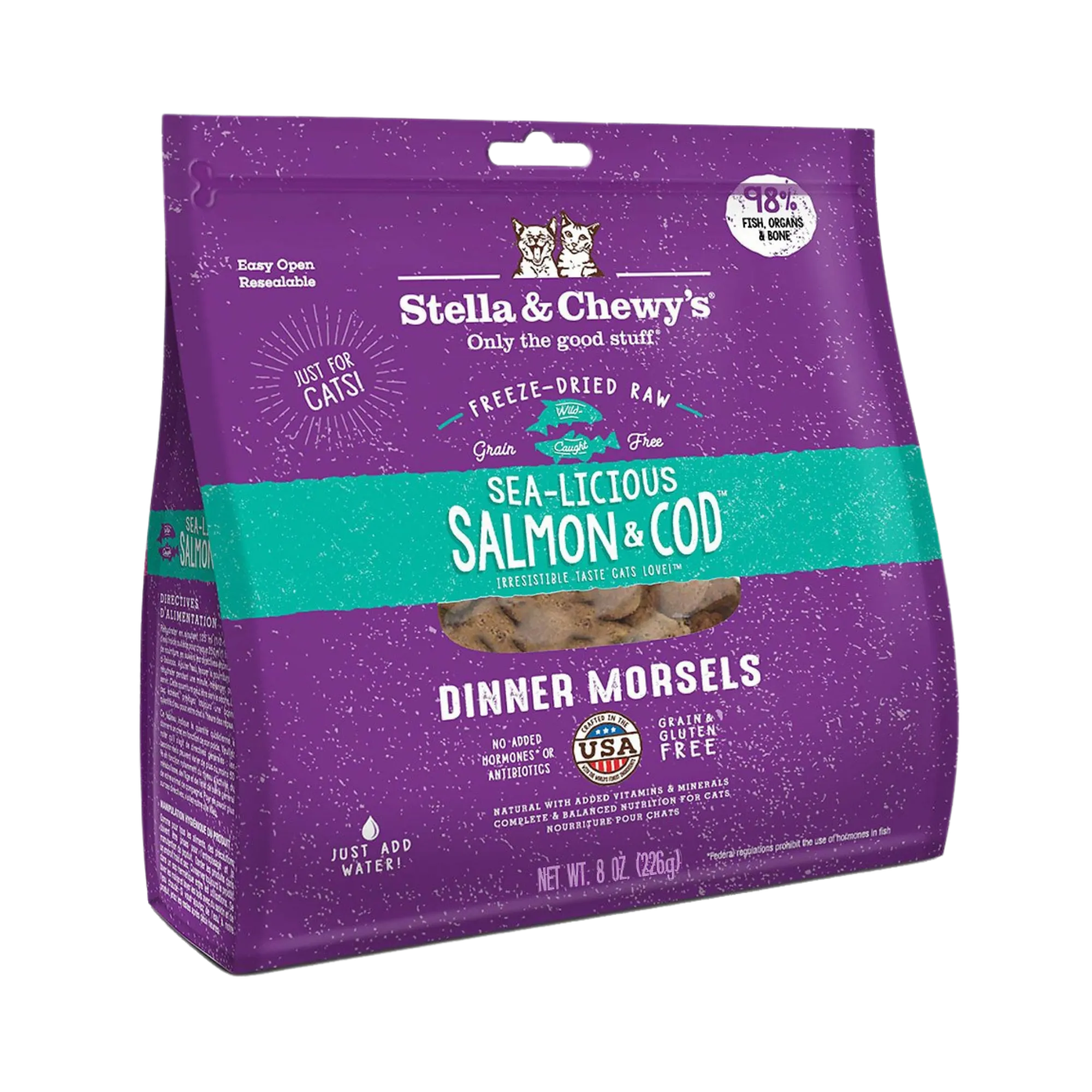 Stella & Chewy's Sea-Licious Salmon & Cod Dinner Freeze-Dried Cat Food