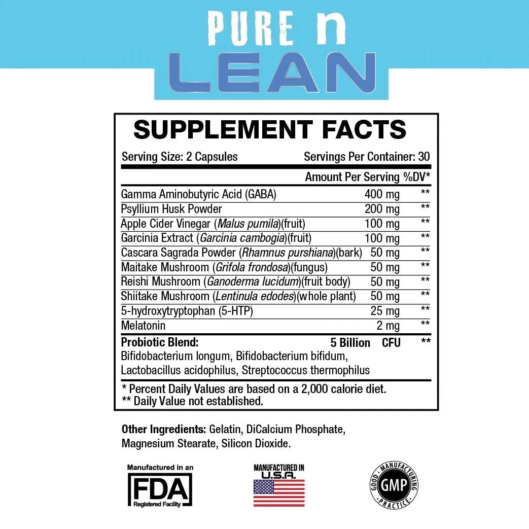Sweat Ethic- Pure & Lean Detox 60 Capsules