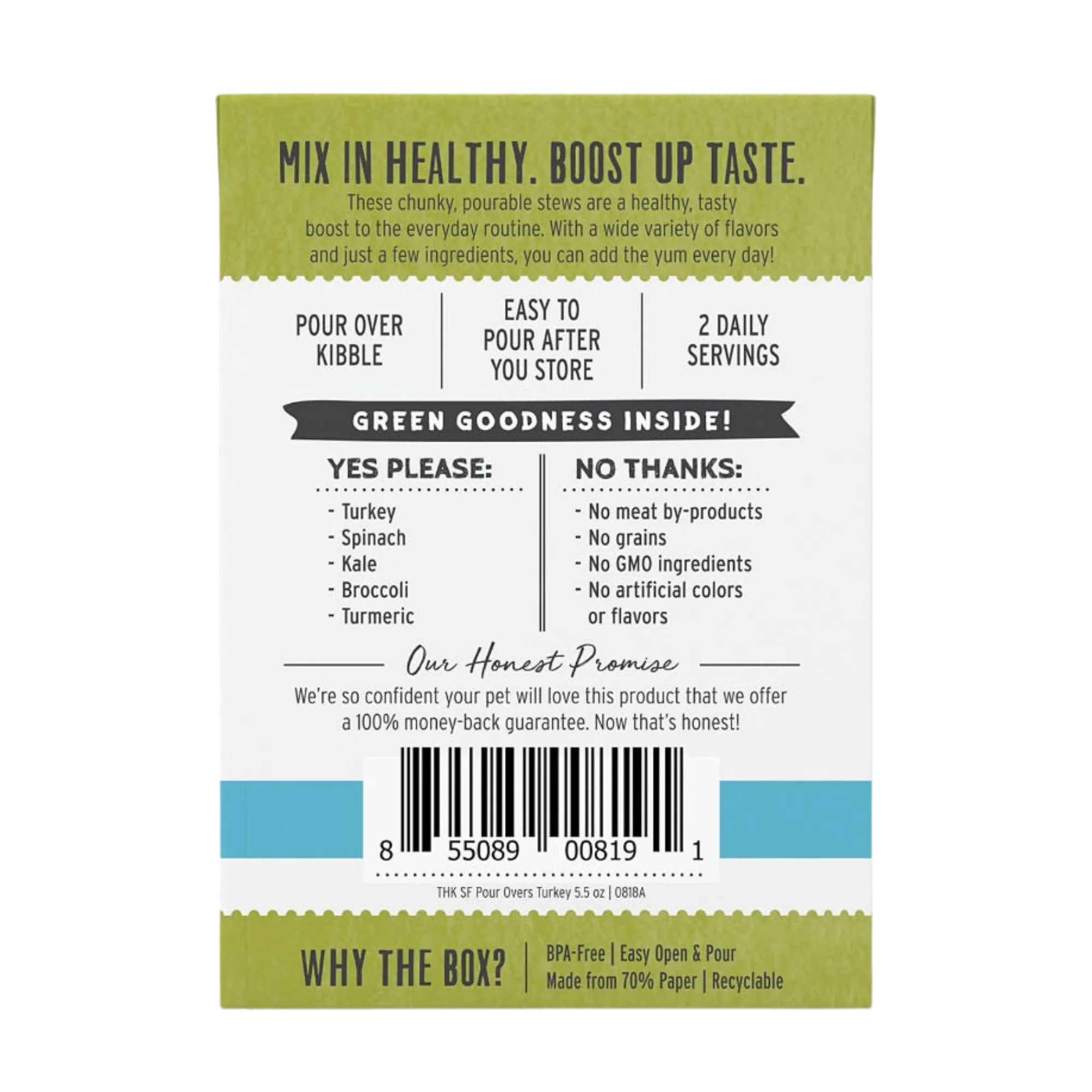 The Honest Kitchen Superfood Pour Overs Turkey Stew 5.5 oz