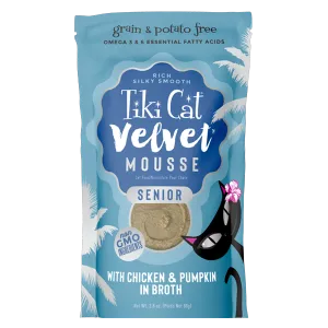 Tiki Cat Velvet Mousse PCH Senior Chicken 2.8oz