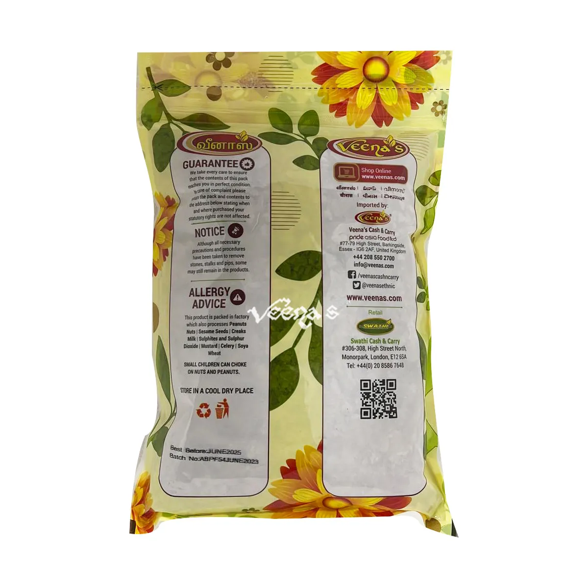 Veena's Red Rice Flakes 400g