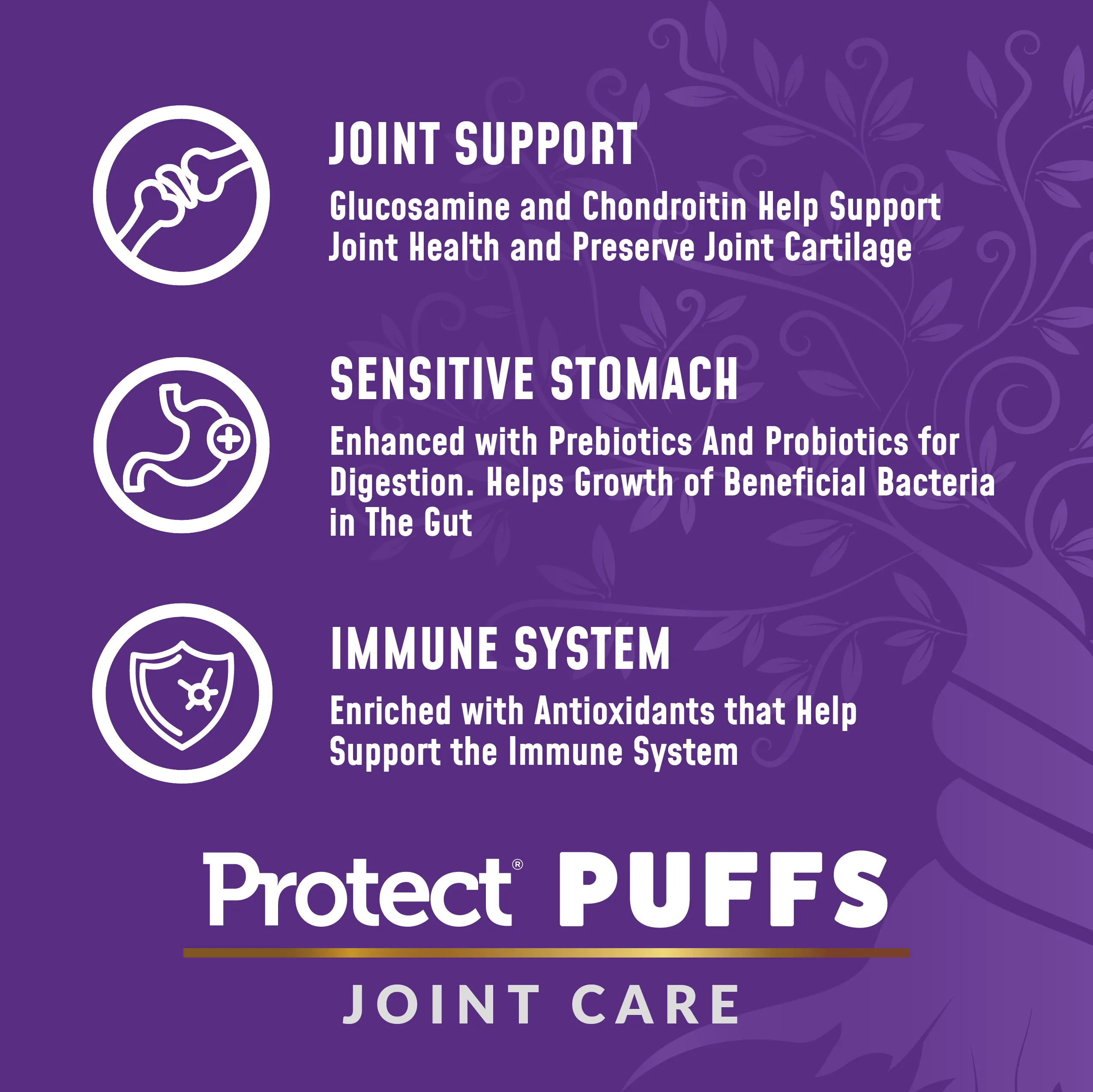Veterinary Select Protect Puffs Joint Care Treats BULK