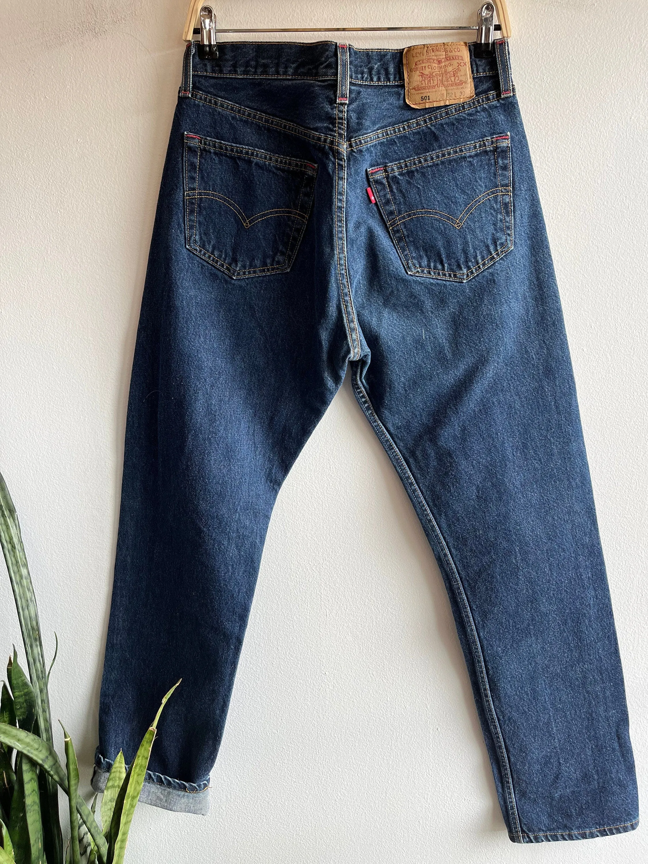 Vintage 1990s levis 501 selvedge denim jeans