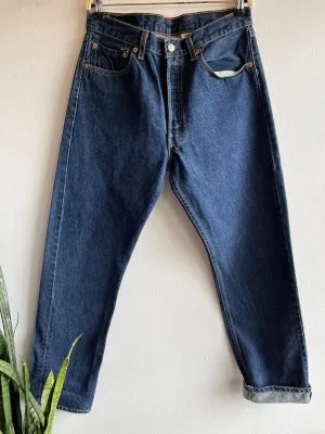 Vintage 1990s levis 501 selvedge denim jeans