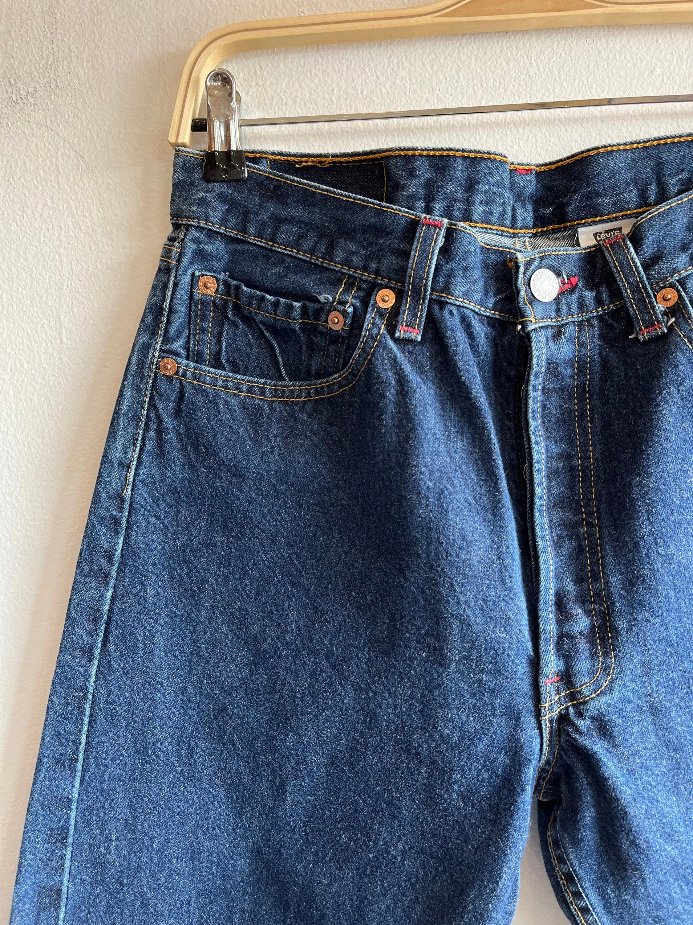 Vintage 1990s levis 501 selvedge denim jeans