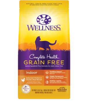 Wellness Complete Health™ Grain Free Indoor Chicken, Dry Cat Food, 5.5-lb Bag