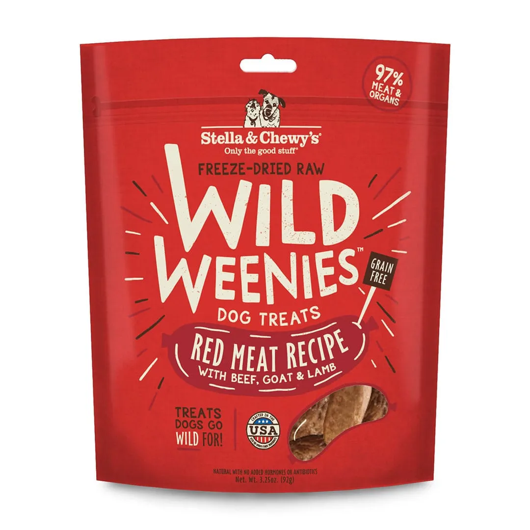 Wild Weenies Red Meat Recipe Freeze-Dried Raw Dog Treats